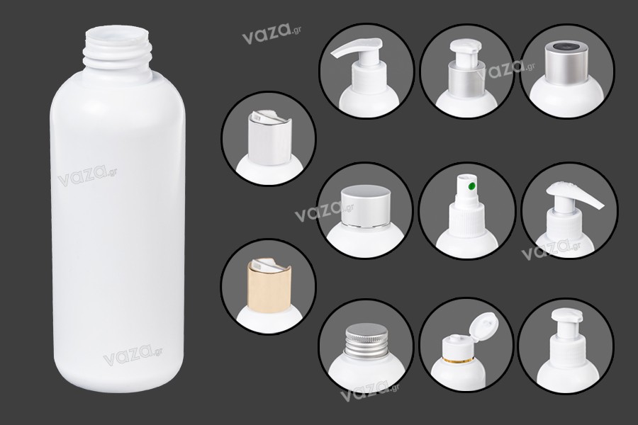 Μπουκάλι λευκό πλαστικό 150 ml PP 24