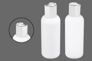 Weiße Kunststoffflasche 150 ml PP 24-3