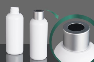 Weiße Kunststoffflasche 150 ml PP 24-12