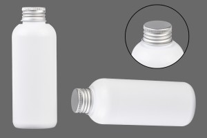 Weiße Kunststoffflasche 150 ml PP 24-5