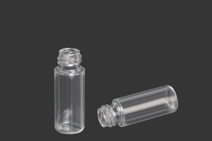 Shishe plastike 15 ml transparente me grykë PP 18 - 12 copë              -εικόνα_σύνθεση