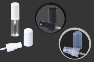 Shishe plastike 15 ml transparente me grykë PP 18 - 12 copë              -εικόνα_σύνθεση