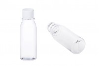 Plastic bottle 75 ml with screw cap and wide spout