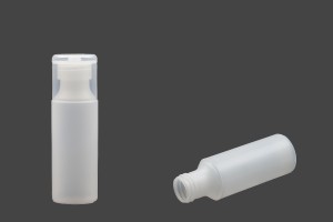 Flacon plastique translucide de 100 ml avec couvercle à charnière pour shampooing et lotion-3