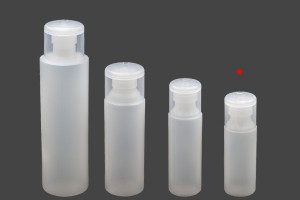 Flacon plastique translucide de 100 ml avec couvercle à charnière pour shampooing et lotion-4