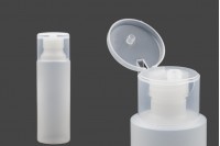 Flacon en plastique de 250 ml avec couvercle rabattable pour shampooing et lotion