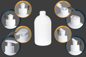 Flacon en plastique blanc de 500 ml avec PP 28-produktbild