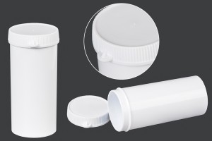 Μπουκαλάκι ευρύστομο με κουμπωτό καπάκι 75 ml - 100 τμχ-2