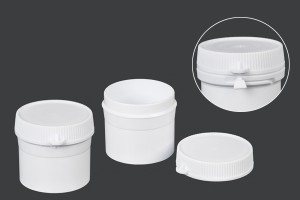 Βαζάκι σωλήνας με κουμπωτό καπάκι 20 ml για χάπια - 100 τμχ-2
