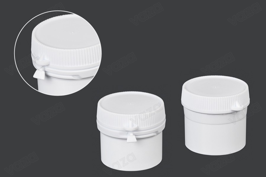 Βαζάκι σωλήνας με κουμπωτό καπάκι 20 ml για χάπια - 100 τμχ Βαζάκι σωλήνας με κουμπωτό καπάκι 20 ml για χάπια - 100 τμχ-εικόνα_σύνθεση