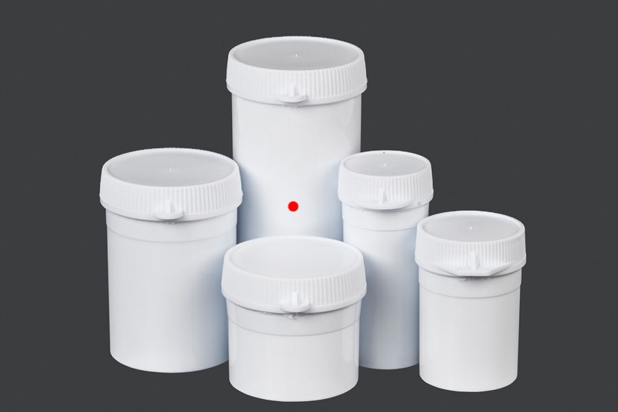 Βαζάκι σωλήνας με κουμπωτό καπάκι 20 ml για χάπια - 100 τμχ Βαζάκι σωλήνας με κουμπωτό καπάκι 20 ml για χάπια - 100 τμχ