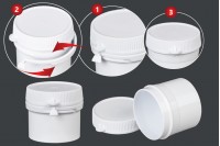 Tube jar with snap cap 20 ml for pills - 100 pcs