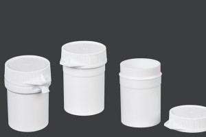 Μπουκαλάκι σωλήνας με κουμπωτό καπάκι 20 ml για χάπια - 100 τμχ-6