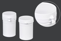 Βαζάκι σωλήνας με κουμπωτό καπάκι 50 ml για χάπια - 100 τμχ