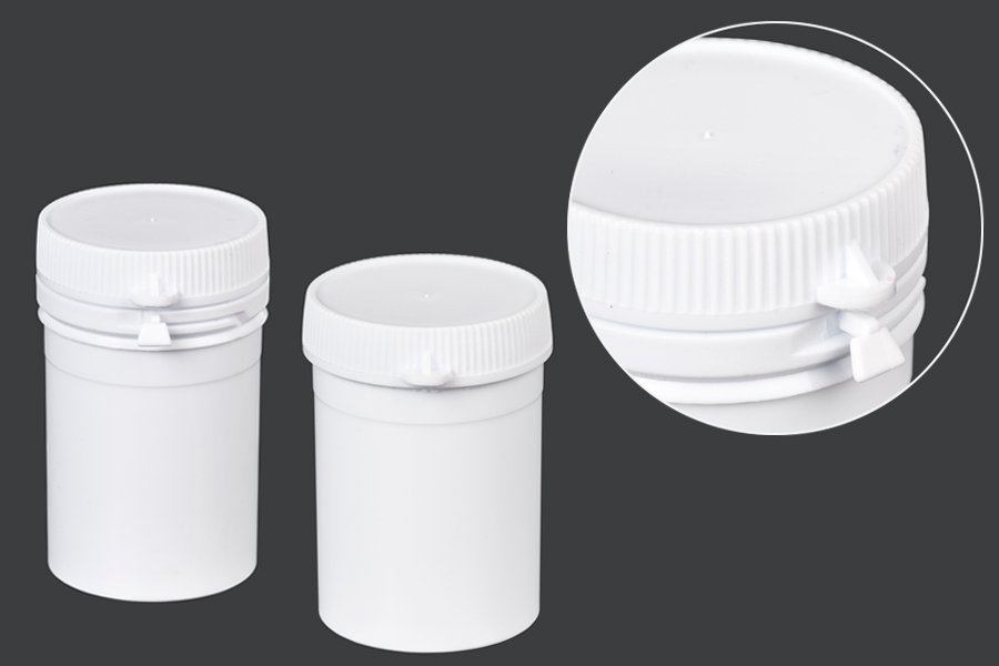 Βαζάκι σωλήνας με κουμπωτό καπάκι 50 ml για χάπια - 100 τμχ