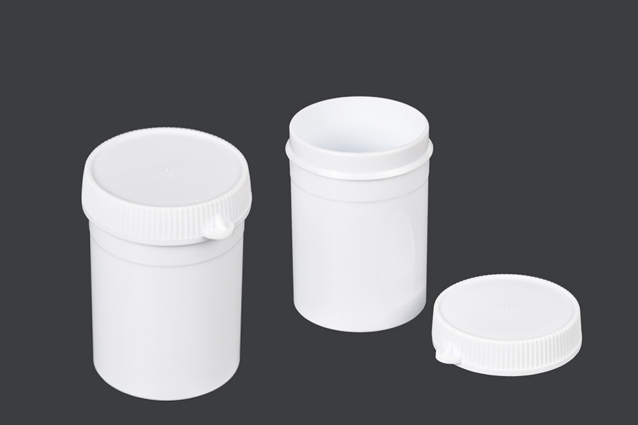 Βαζάκι σωλήνας με κουμπωτό καπάκι 50 ml για χάπια - 100 τμχ