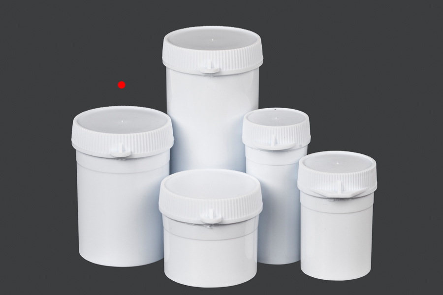 Βαζάκι σωλήνας με κουμπωτό καπάκι 50 ml για χάπια - 100 τμχ