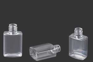 Flacon plat en plastique carré de 30 ml avec bec verseur en PP 18-2