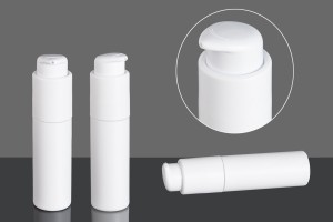 Weiße Kunststoffflasche 25 ml PP 24-εικόνα_σύνθεση