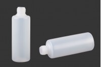 Semi-transparent 100ml plastic bottle with PP20 finish