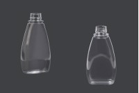 Transparent plastic bottle 370 ml for ketchup, mustard, honey