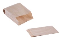 Flachbeutel aus Kraftpapier ohne Sichtfenster 120x30x210-100 Stk