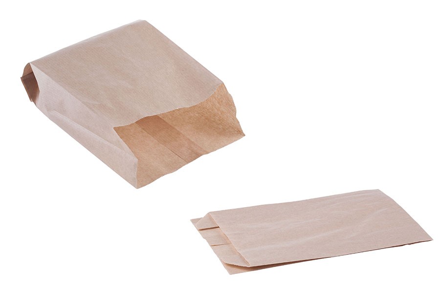 Flachbeutel aus Kraftpapier ohne Sichtfenster 120x30x210-100 Stk
