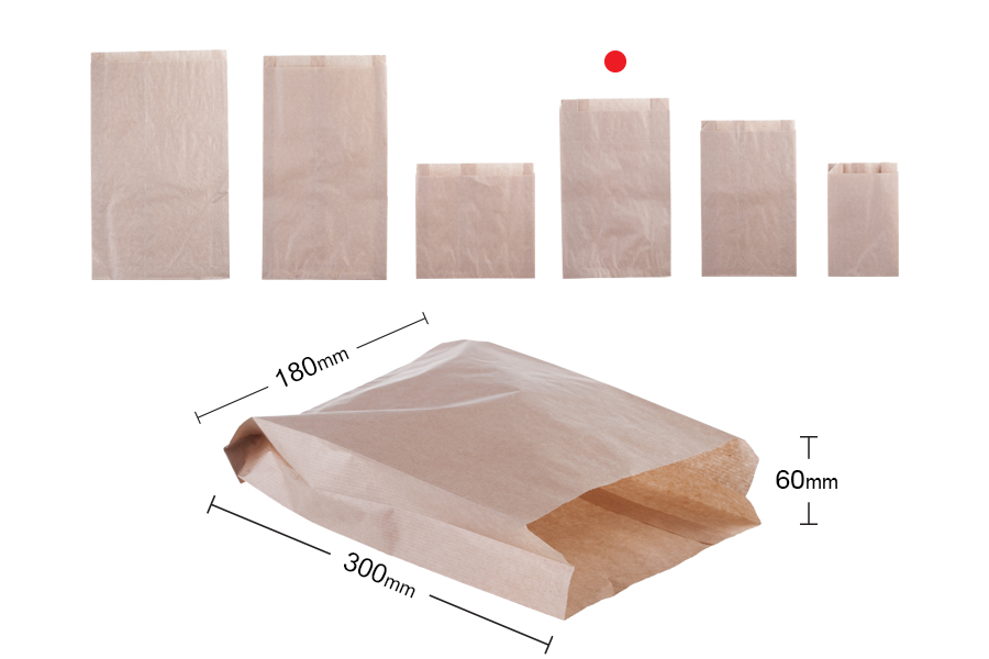Flachbeutel aus Kraftpapier 180x60x300 ohne Sichtfenster ß 100 Stk Flachbeutel aus Kraftpapier 180x60x300 ohne Sichtfenster ß 100 Stk