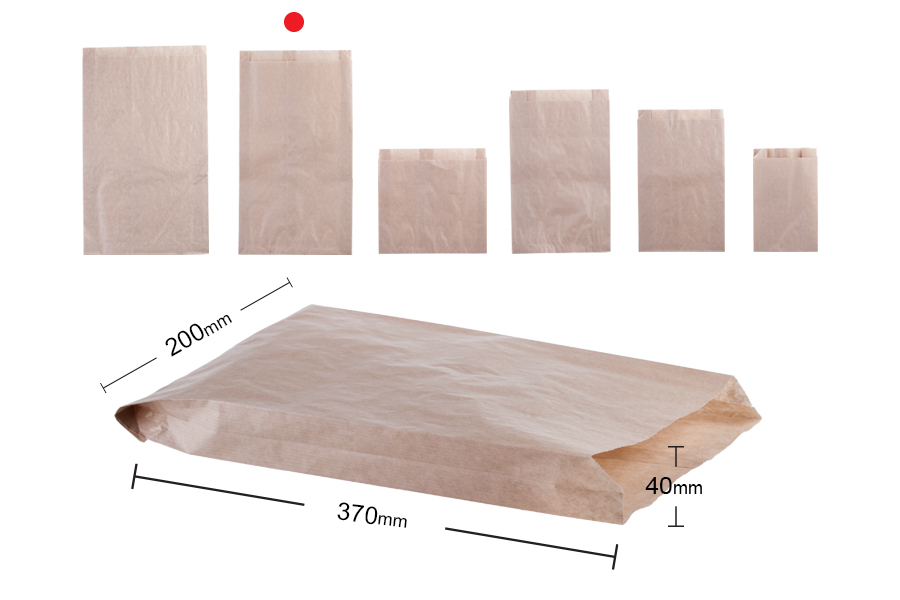 Flachbeutel aus Kraftpapier 200x40x370 ohne Sichtfenster -100 Stk Flachbeutel aus Kraftpapier 200x40x370 ohne Sichtfenster -100 Stk