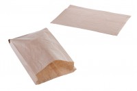 Brown kraft bag in size 120x50x200 without a window - suitable for greasy food - 100 pcs