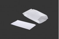 White paper bag in size 120x40x260 without a window - suitablfe for greasy food - 100 pcs