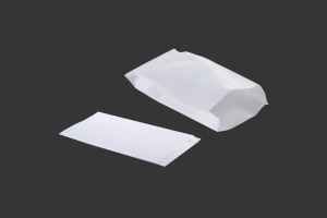 Flachbeutel weiß 120x40x260 ohne Sichtfenster- geeignet für fetthaltige Produkte-100 Stk-1