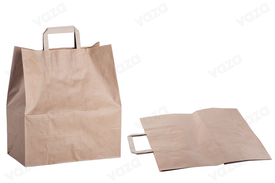 Sac en papier avec poignée en couleur terreuse et aux dimensions 320 x 160 x 360 mm - 25 pcs Sac en papier avec poignée en couleur terreuse et aux dimensions 320 x 160 x 360 mm - 25 pcs-εικόνα_προϊοντική