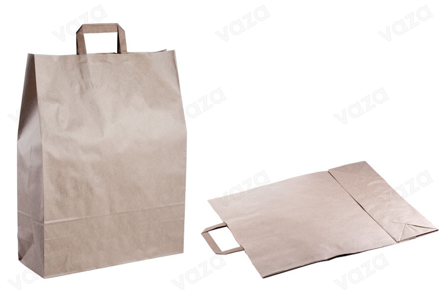 Sac en papier avec poignée en couleur terreuse et aux dimensions 360 x 125 x 470 mm - 25 pcs Sac en papier avec poignée en couleur terreuse et aux dimensions 360 x 125 x 470 mm - 25 pcs-εικόνα_προϊοντική