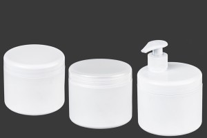 Petit pot en plastique de 500ml blanc ou transparent sans couvercle-εικόνα_σύνθεση