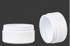 Barattolo di plastica 250 ml bianco o trasparente senza tappo