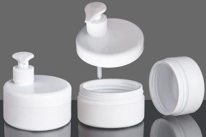 Cremedose aus Kunststoff 250ml weiß oder transparent-7