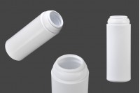 100 ml white plastic talcum container without cap