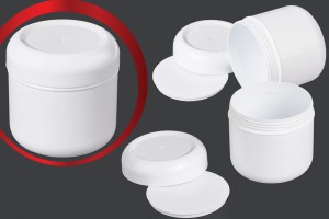 Βαζάκι πλαστικό λευκό 100 ml με παρέμβυσμα-εικόνα_προϊοντική