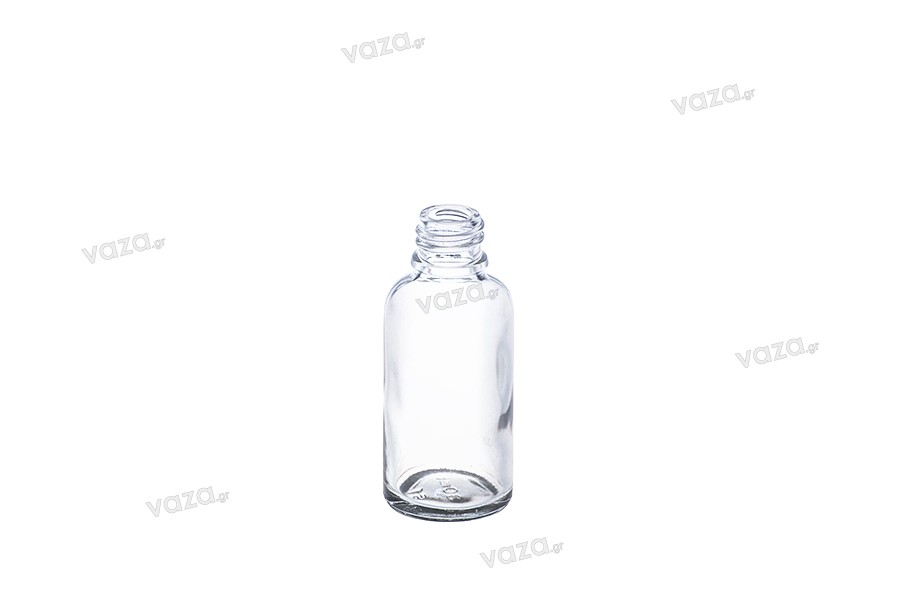 Bottle of olive oil 30 ml glass transparent