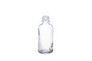 Γυάλινο μπουκαλάκι για αιθέρια έλαια 50 ml διάφανο με στόμιο PP18