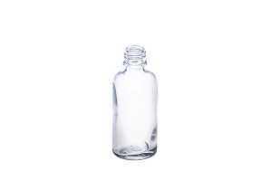 Petite bouteille en verre transparent pour une portion d'huile d'olive de 50 ml-imazh_dimensione