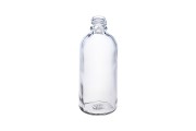 Γυάλινο μπουκαλάκι για αιθέρια έλαια 100 ml διάφανο με στόμιο PP18