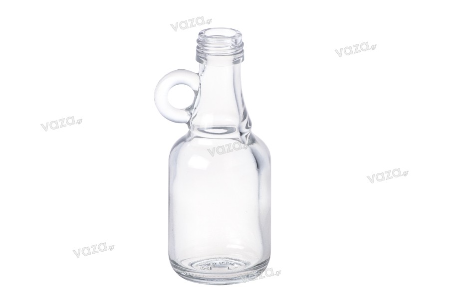 '40 Mini Bottiglie di vetro vuoteFiaschetta 40 ML Boccette di vetro piccole bottiglie incl per liquori da riempire di bottiglie di liquore aceto Tappo a Vite 