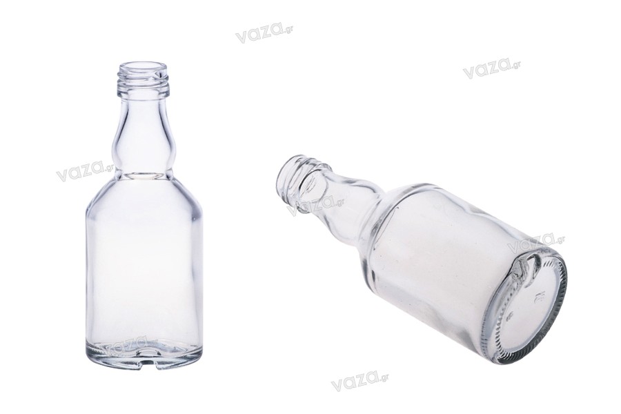 50ml small glass bottle for wedding or christening decoration