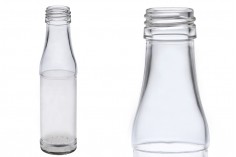 100ml mini glass liquor bottles with PP28 finish