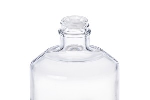 Parfümflasche 500ml aus Glas, zylindrisch mit Loch für Wasserhahn (wählen Sie den Wasserhahn von den passenden Verschlüssen)-εικόνα_σύνθεση