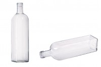 Transparent 750ml marasca glass bottle for olive oil with PP31.5 mouth - available in a package with 24 pcs