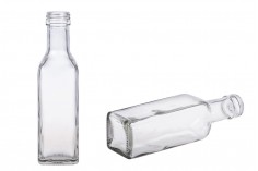 100ml glass bottle for wedding or christening favor with PP24 finish