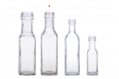 100ml glass bottle for wedding or christening favor with PP24 finish